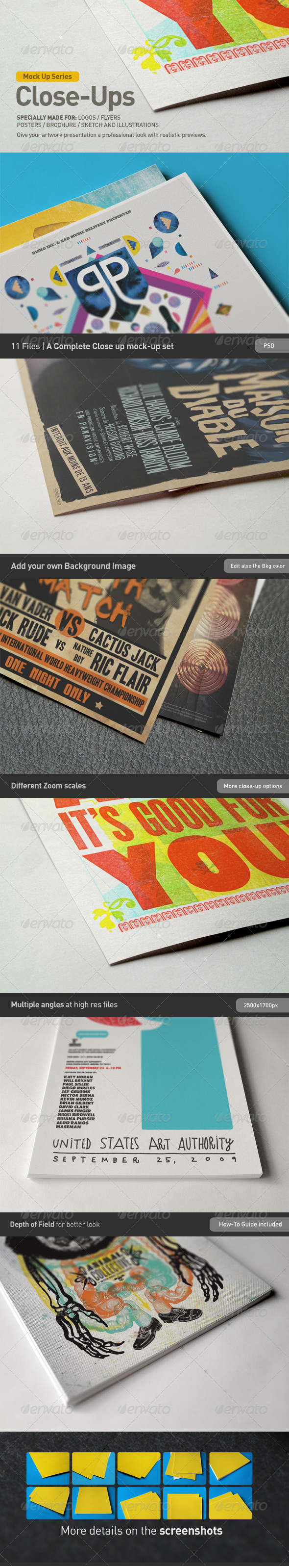 Close-Up Mock-Up - Miscellaneous Print