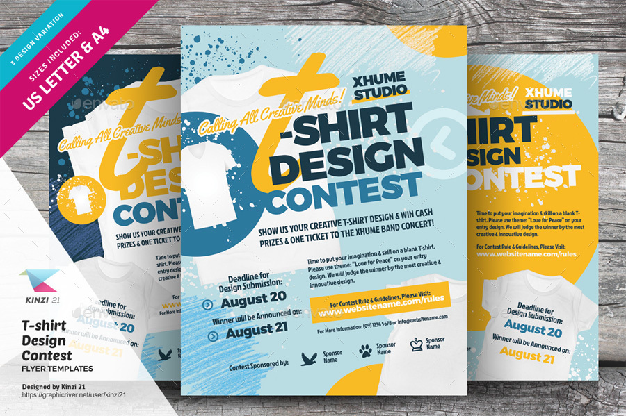 T-shirt Design Contest Flyer Template Draw T-shirt Design -  Israel