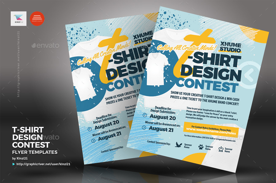 T-shirt Design Contest Flyer Template Community T-shirt 