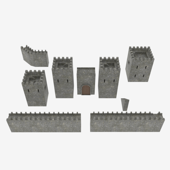 Medieval Castle Pack - 3Docean 33121044