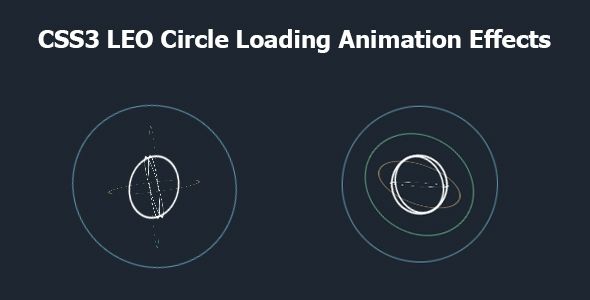 CSS3 LEO Circle Loading Animation Effects