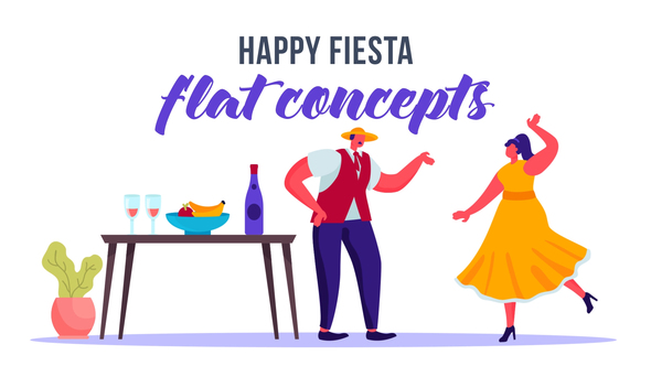 Happy fiesta - Flat Concept