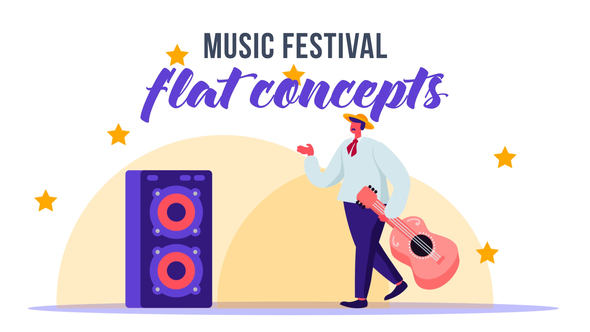 Music festival - Flat Concept