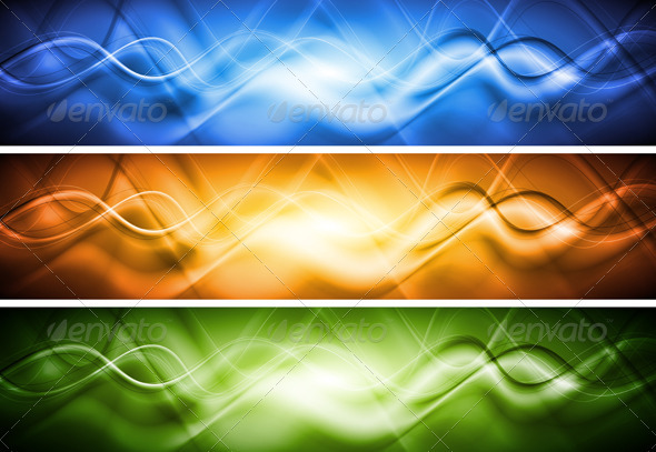 Bright vector banners - Backgrounds Decorative