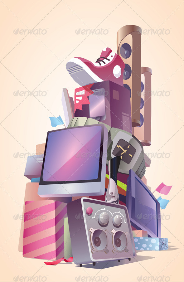 New Brand Stuff - Objects Vectors