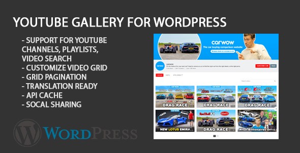 Youtube Gallery Portfolio - CodeCanyon 21991350