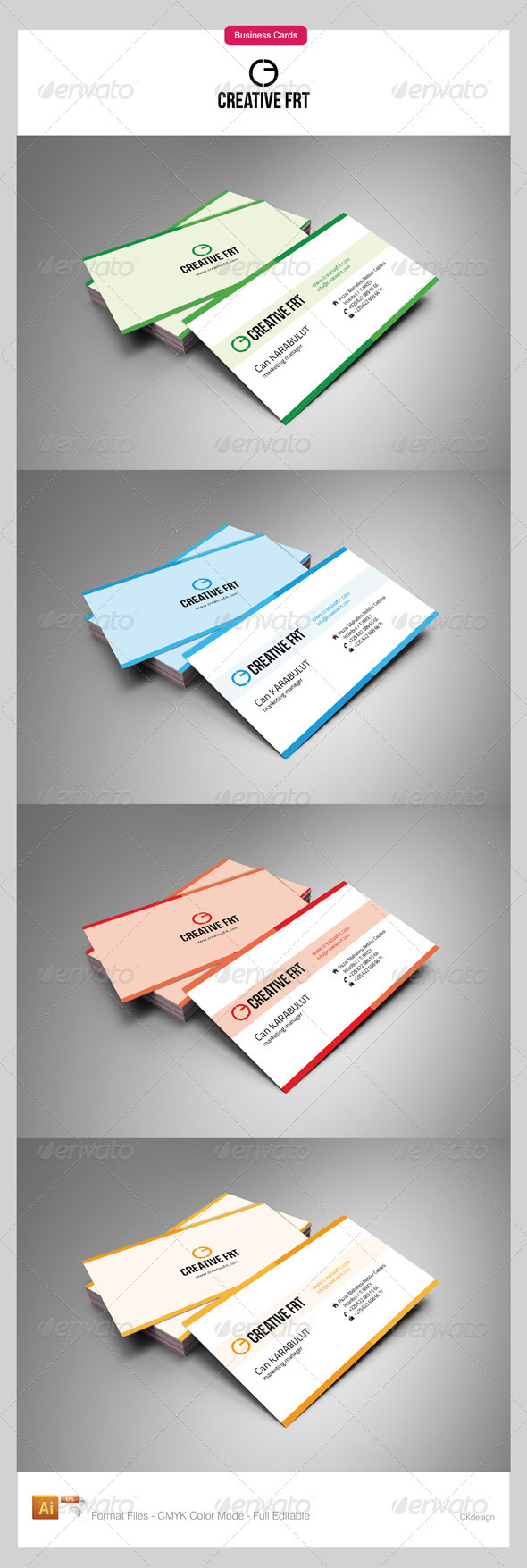 Four Color Business Cards - Corporate Business Cards