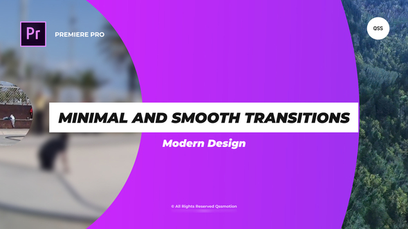 Minimal and Smooth Transitions For Premiere Pro