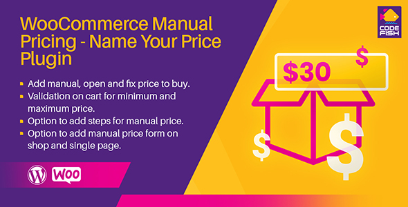 WooCommerce Manual Pricing – Name Your Price Plugin