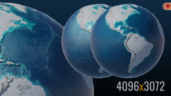 Earth Globe Oceans