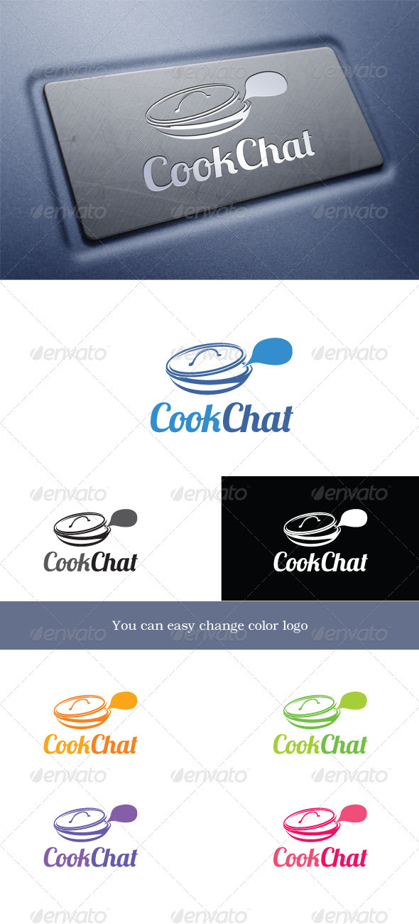 CookChat - Food Logo Templates