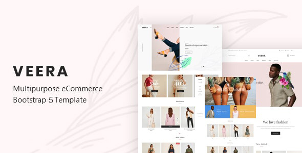 Incredible Veera - Fashion Minimal Website Template using Bootstrap 5