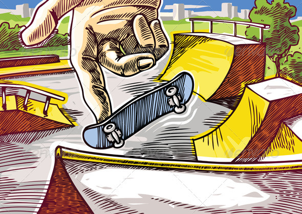 Fingerboarding - Sports/Activity Conceptual