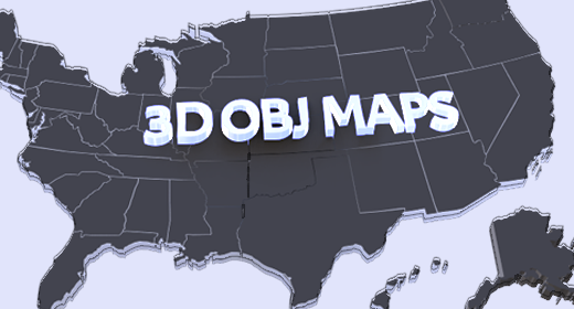 3d MAPS (OBJ FORMAT)