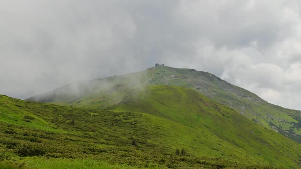  Video Footage Timelapse of Carpathian Mountains