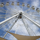 Ferris wheel of white color in blue sky - PhotoDune Item for Sale