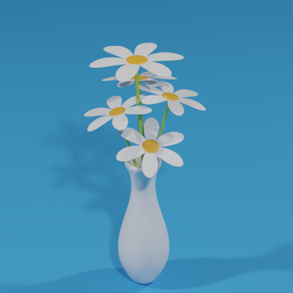 Flowers and Vase - 3Docean 33166165