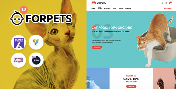 Forpets - Food - ThemeForest 24545550