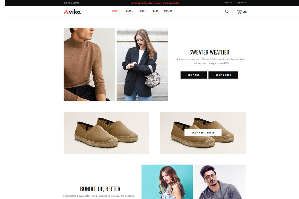 Avika - Multipurpose eCommerce Elementor Pro Template Kit by themesflat