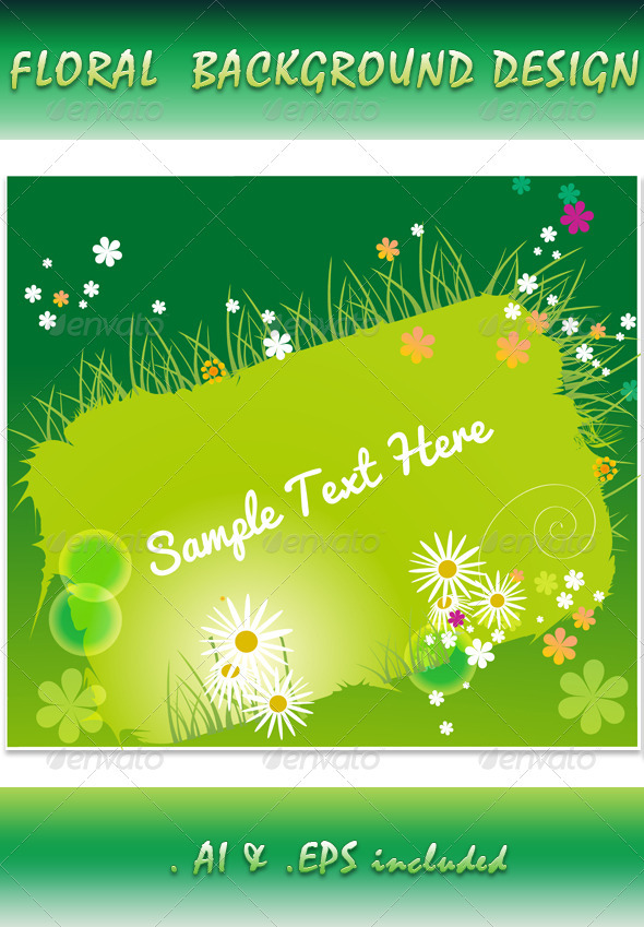 Floral card - Borders Decorative