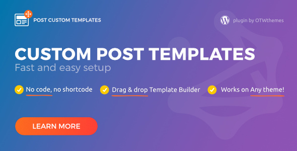 Post Custom Templates - CodeCanyon 18029807