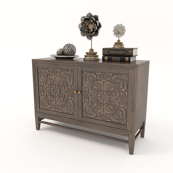 Cabinet and Decorations - 3Docean 33183734
