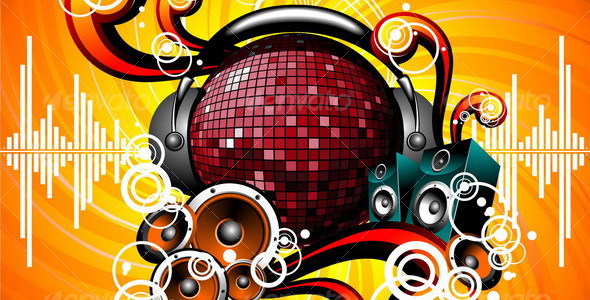Illustration for a musical theme - Media Technology