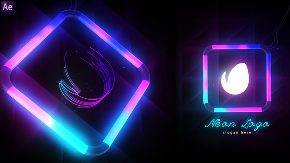Neon Logo Reveal - VideoHive 33186480