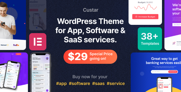 Custar - SoftwareApp - ThemeForest 32742813