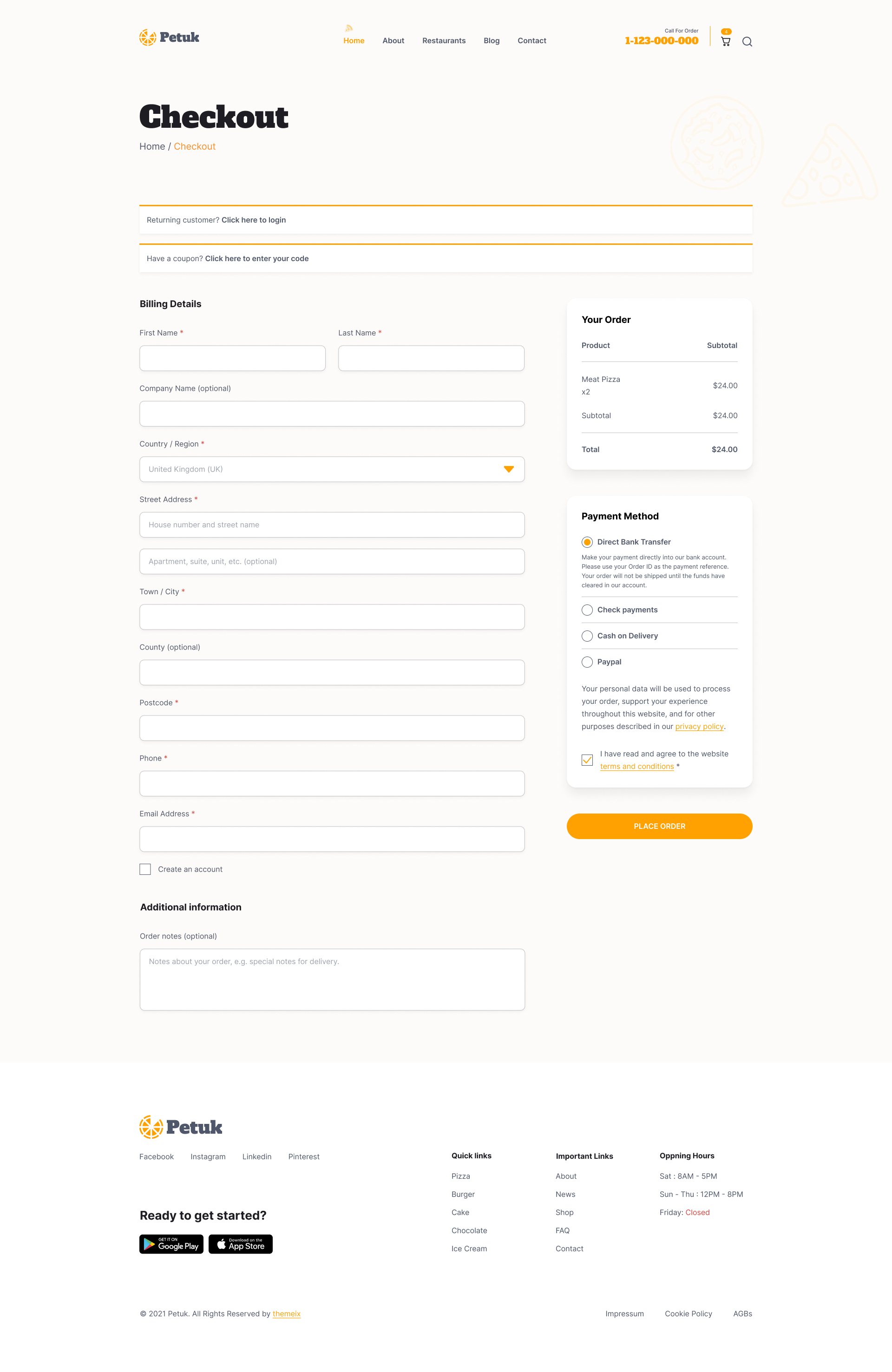 Petuk - Food & Grocery Delivery Figma Template by themeix | ThemeForest
