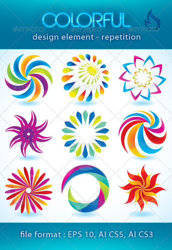 Colorful design element (repetition) - Miscellaneous Vectors