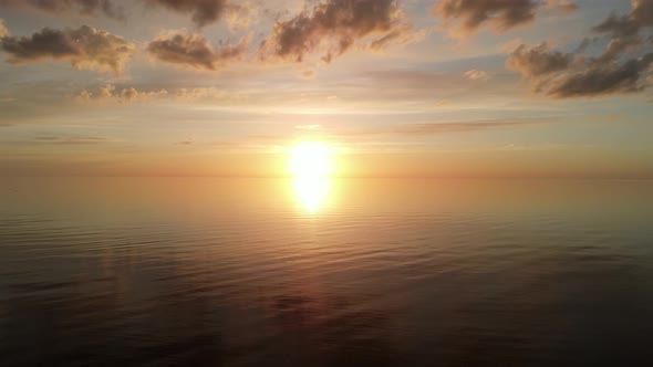 Sunset and the sea alt