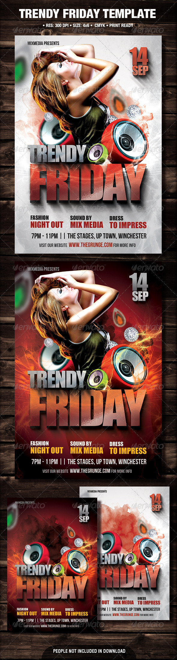 Trendy Friday Flyer - Clubs & Parties Events