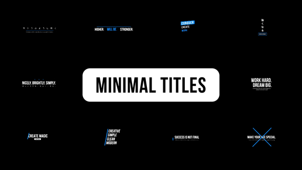 Minimal Titles - VideoHive 33197200