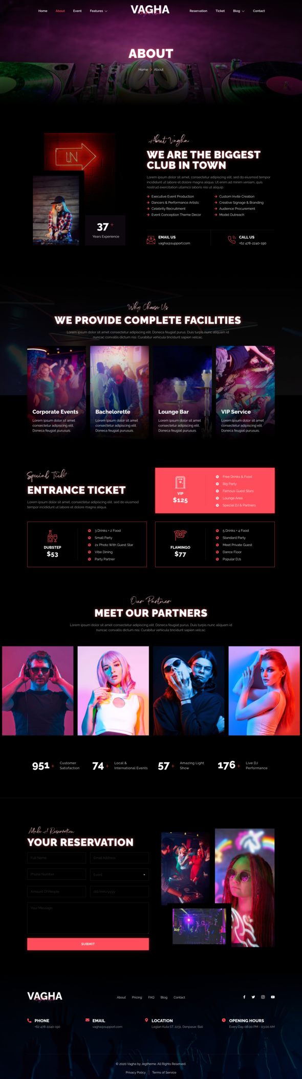 Vagha – Night Club & DJ Elementor Template Kit by jegtheme | ThemeForest