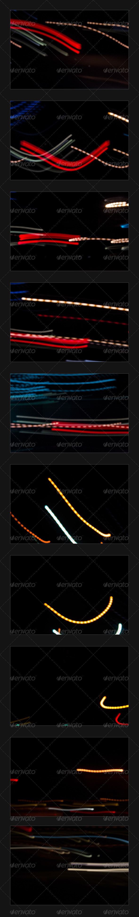 Light Streaks, Pack One - Abstract Backgrounds