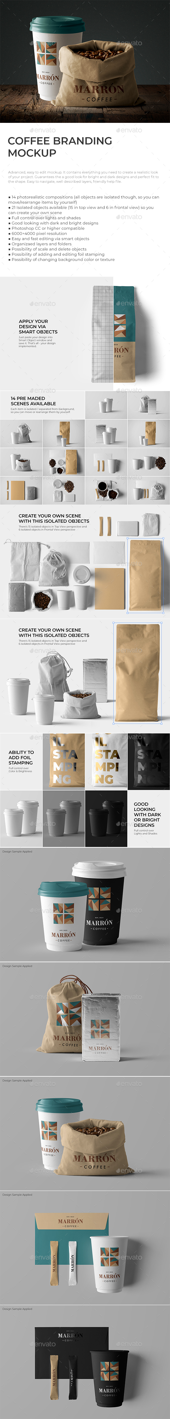 Coffee Branding Stationary Mockup