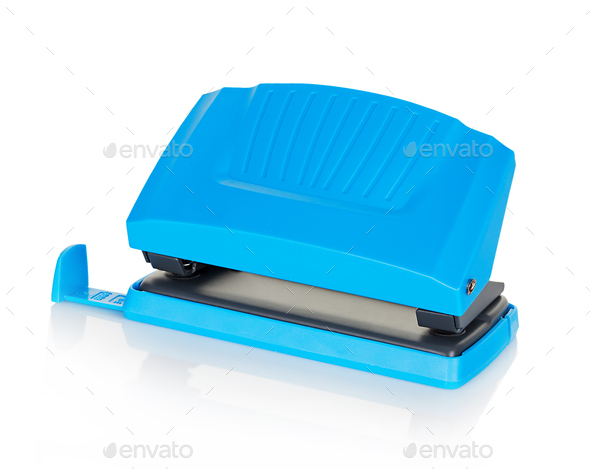 Hole punch isolated on white background. Stationery, office concept. - Stock Photo - Images