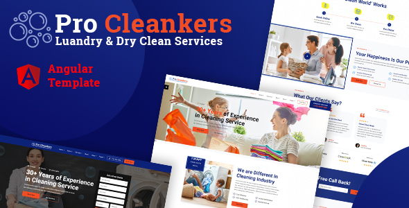Procleankers | Laundry Services Angular Template