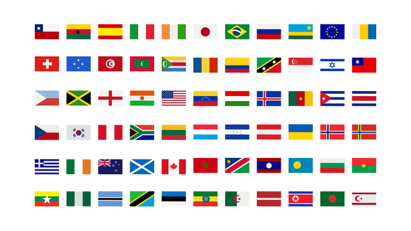 250+ Country Flags Icons