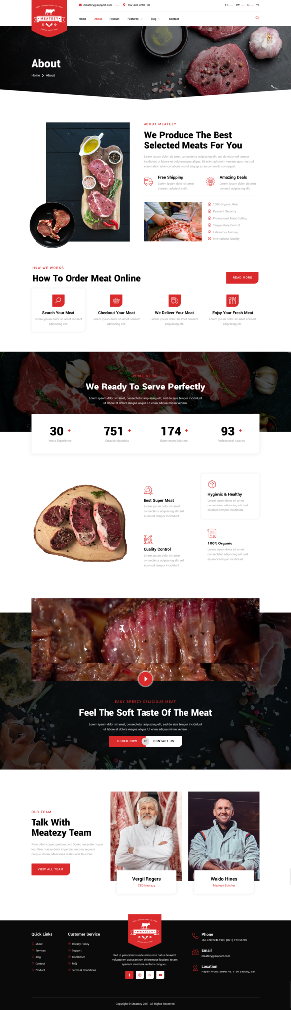 Meatezy ? Meat Shop & Butcher Elementor Template Kit