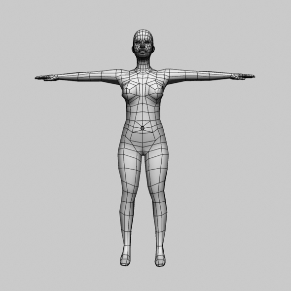 base mesh female by gazisohan | 3DOcean