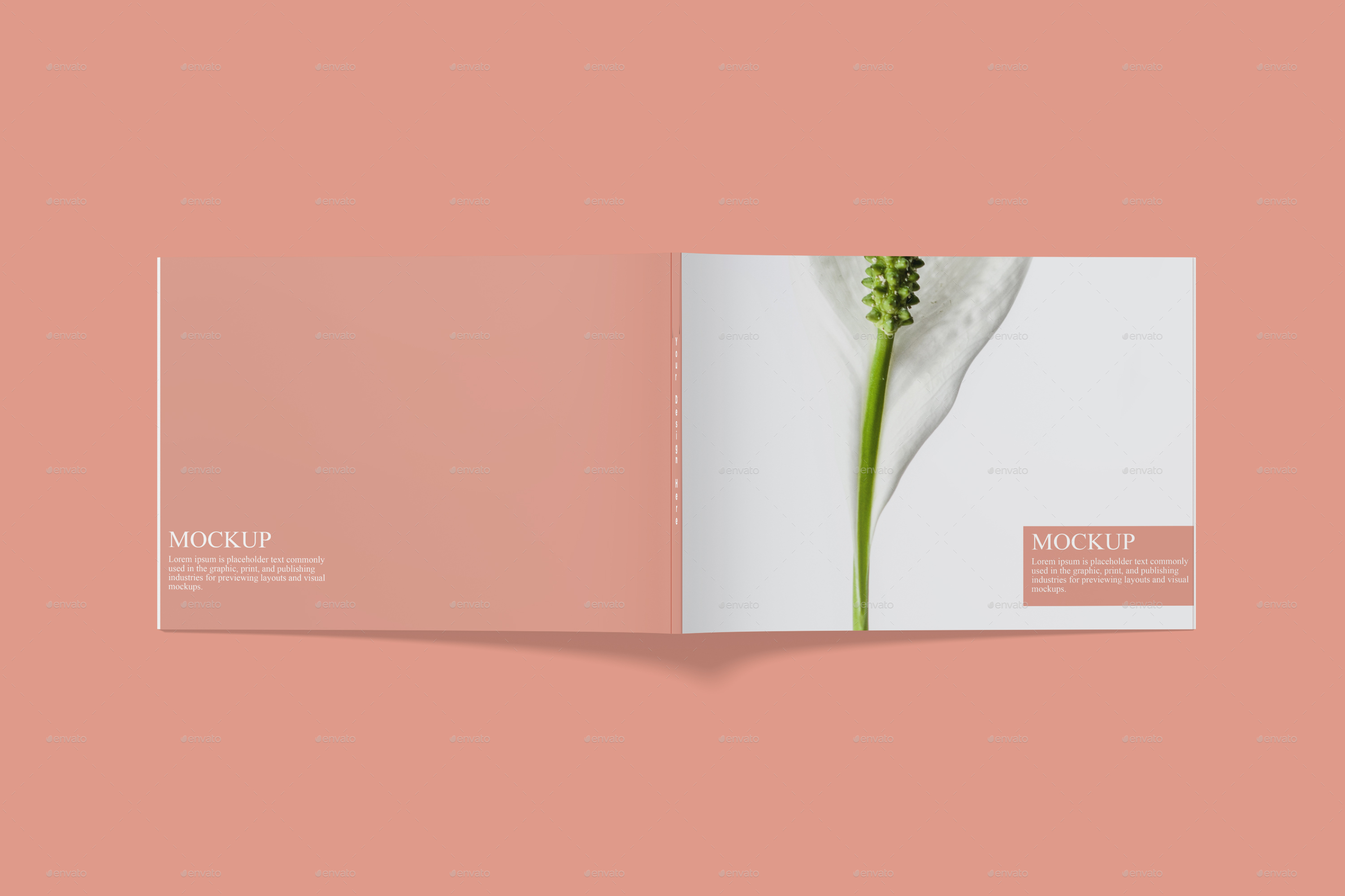 A4 Landscape Catalog / Magazine MockUp, Graphics GraphicRiver