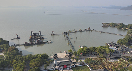 Aerial Wuxi City, China