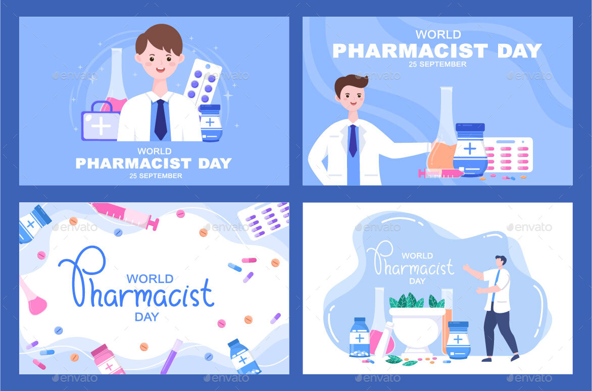 15 World Pharmacists Day Vector Illustration, Vectors | GraphicRiver