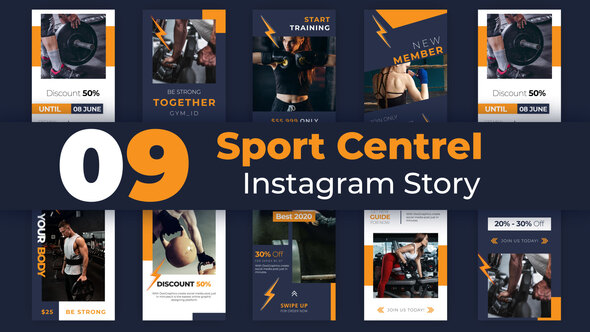 Sport Centre Instagram - VideoHive 33221674