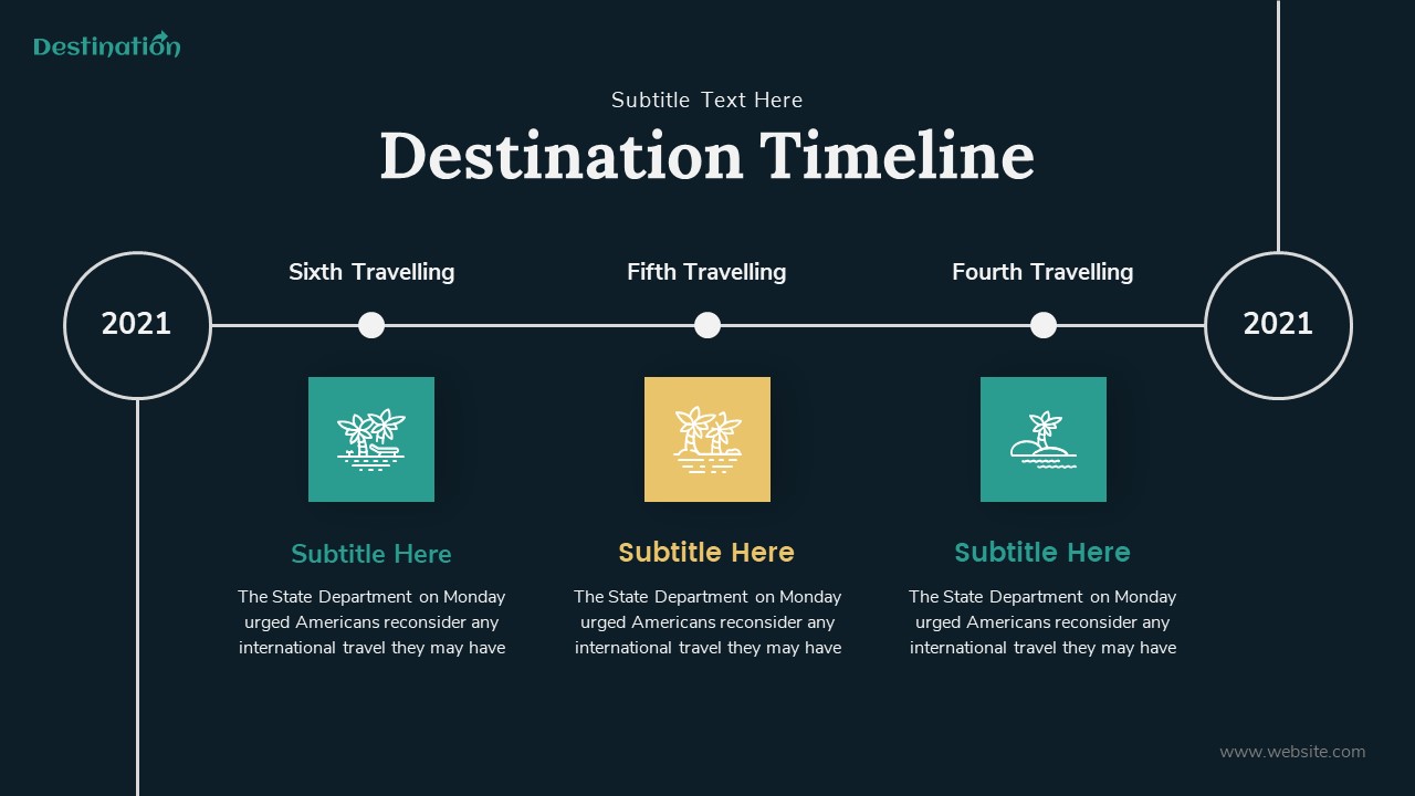 Destination - Travelling Presentation Template, Presentation Templates