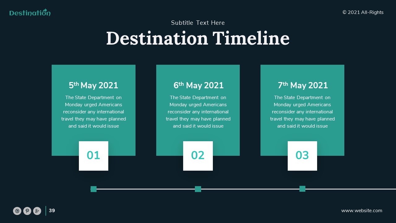 Destination - Travelling Presentation Template, Presentation Templates