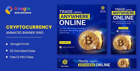 Trade Bitcoin Animated Banner Google Web Designer