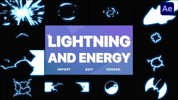 Lightning and Energy - VideoHive 33225150